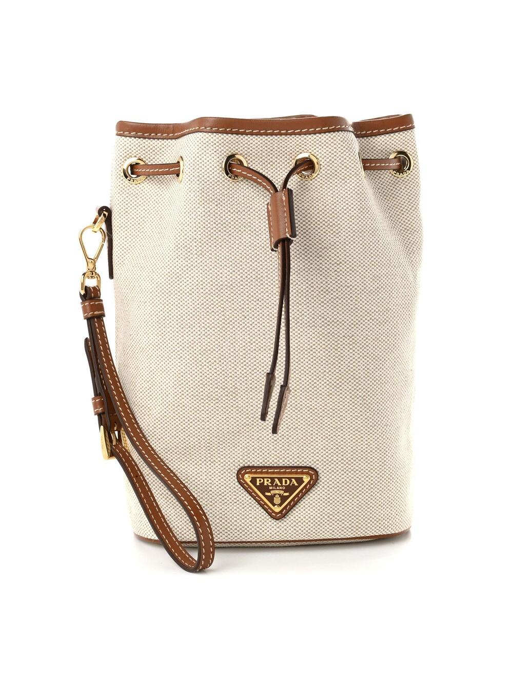 Prada Canvas Drawstring Wristlet Pouch #348592P65B